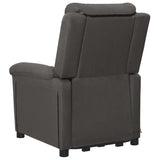 Fauteuil de massage inclinable Gris foncé Tissu