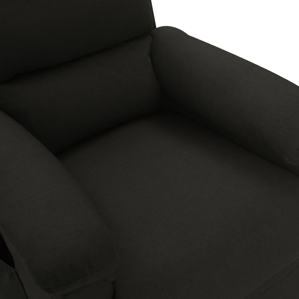 Fauteuil de massage Noir Tissu