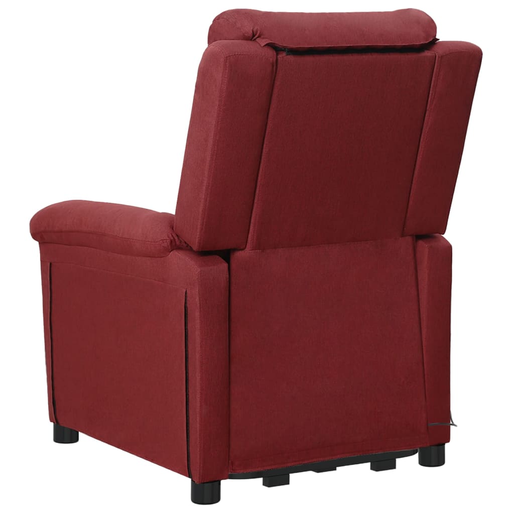 Fauteuil de massage Rouge bordeaux Tissu