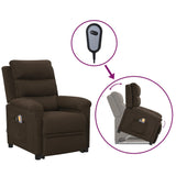 Fauteuil de massage Marron foncé Tissu