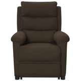 Fauteuil de massage Marron foncé Tissu