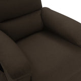 Fauteuil de massage Marron foncé Tissu