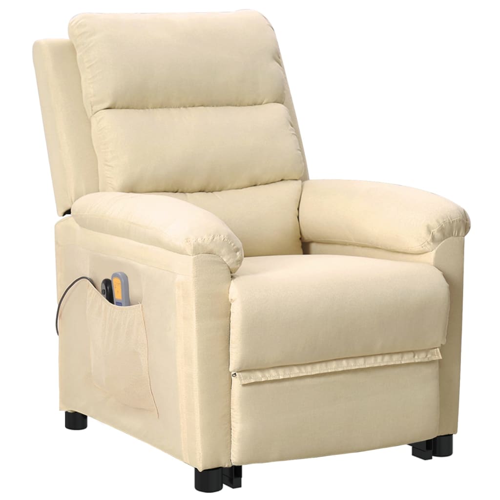 Fauteuil de massage Crème Tissu