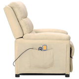 Fauteuil de massage Crème Tissu