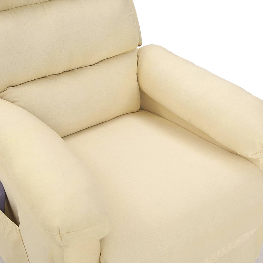 Fauteuil de massage Crème Tissu