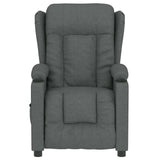 Fauteuil électrique de massage Gris foncé Tissu