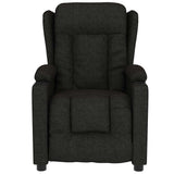 Fauteuil électrique de massage Noir Tissu