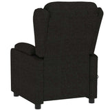 Fauteuil électrique de massage Noir Tissu