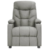 Fauteuil électrique de massage Gris clair Tissu