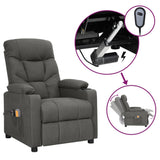 Fauteuil électrique de massage Gris foncé Tissu