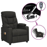 Fauteuil électrique de massage Noir Tissu