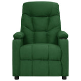 Fauteuil électrique de massage Vert foncé Tissu