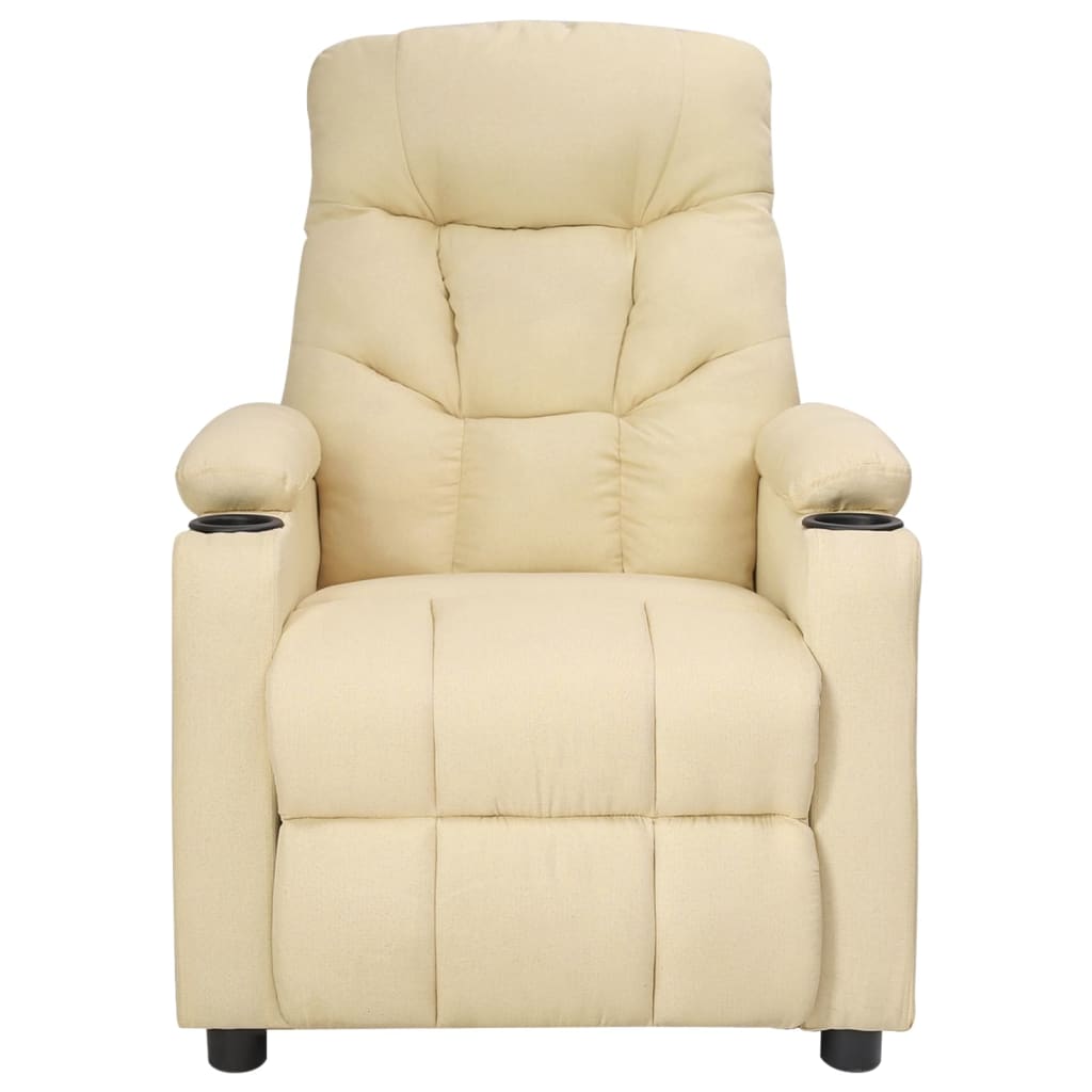 Fauteuil électrique de massage Crème Tissu