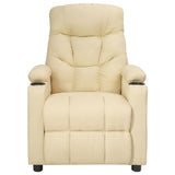 Fauteuil électrique de massage Crème Tissu