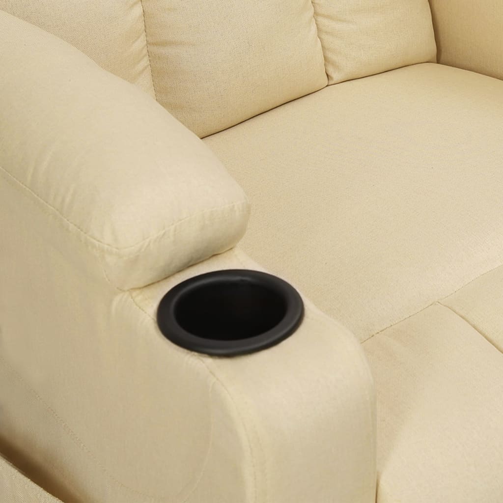 Fauteuil électrique de massage Crème Tissu