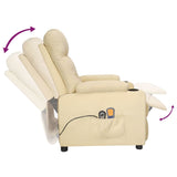 Fauteuil électrique de massage Crème Tissu