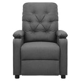 Fauteuil électrique de massage Gris clair Tissu