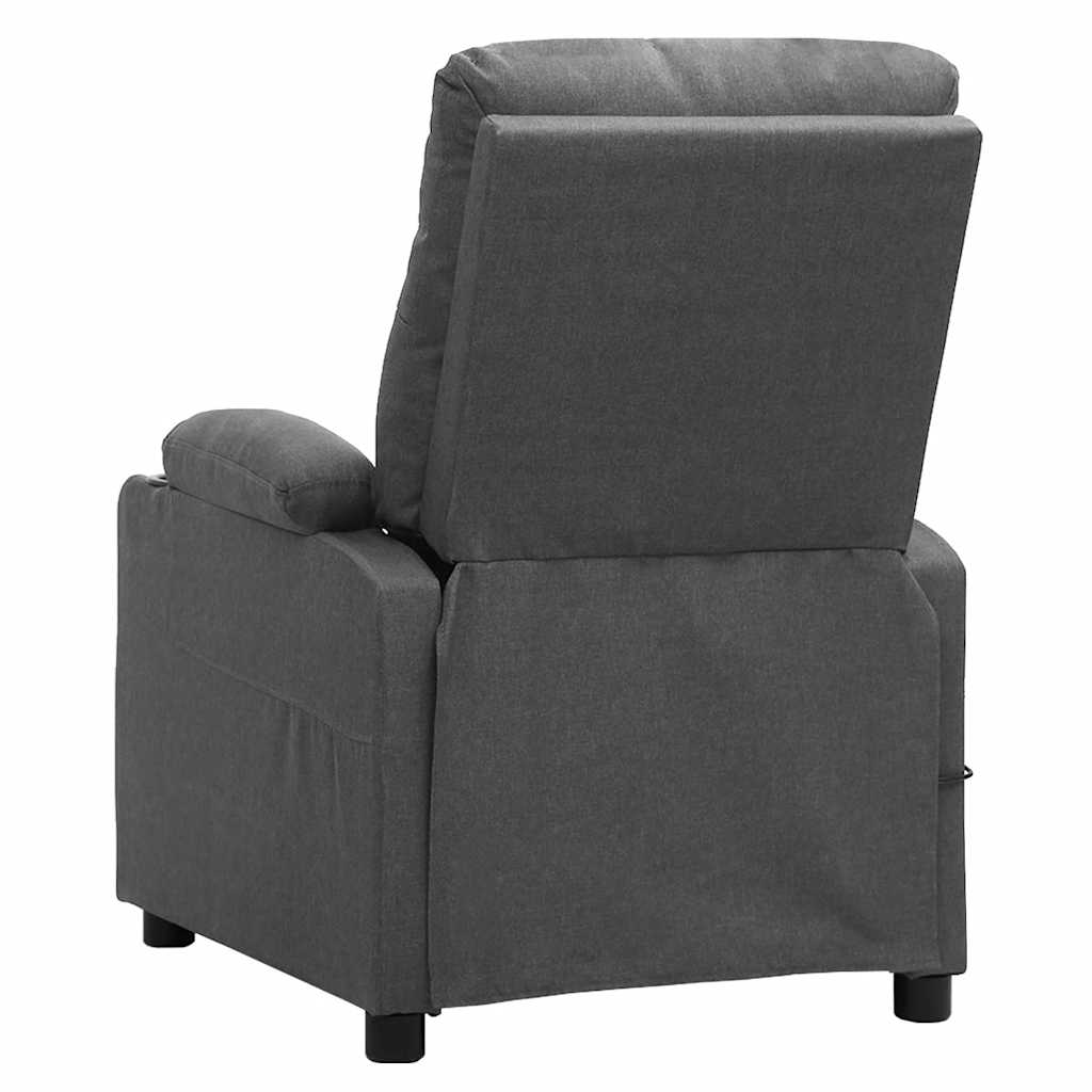 Fauteuil électrique de massage Gris clair Tissu