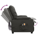 Fauteuil électrique de massage Gris foncé Tissu