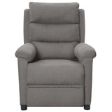 Fauteuil électrique de massage Gris clair Tissu