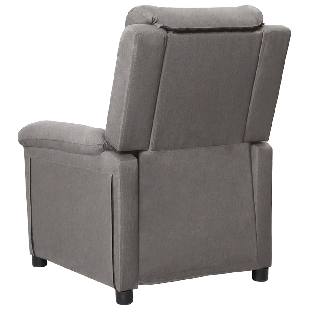 Fauteuil électrique de massage Gris clair Tissu