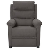 Fauteuil électrique de massage Gris foncé Tissu