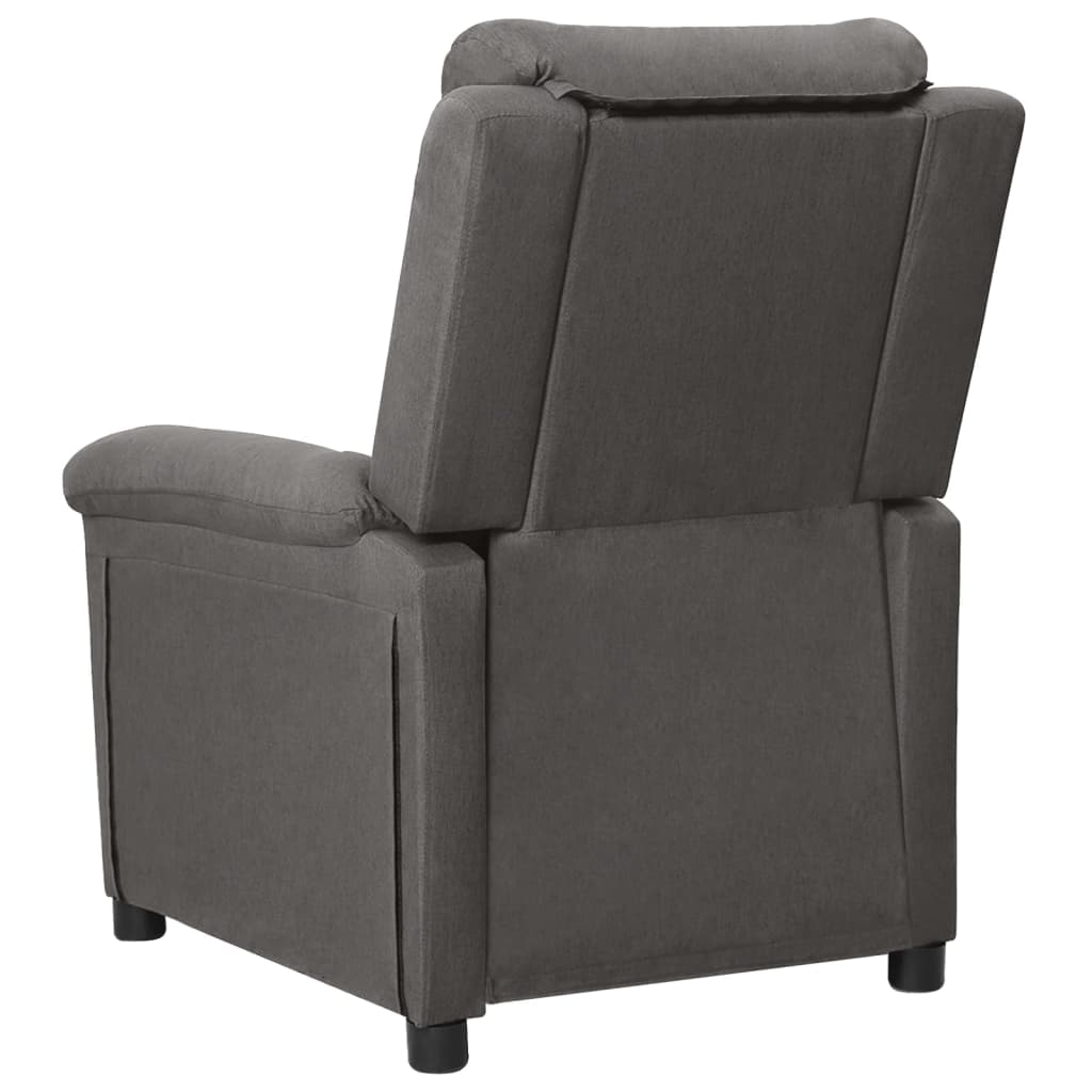 Fauteuil électrique de massage Gris foncé Tissu