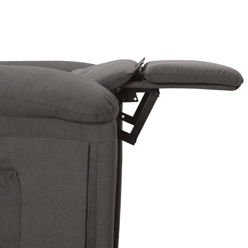 Fauteuil électrique de massage Gris foncé Tissu