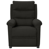 Fauteuil électrique de massage Noir Tissu