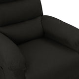 Fauteuil électrique de massage Noir Tissu