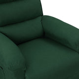 Fauteuil électrique de massage Vert foncé Tissu