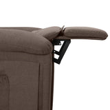 Fauteuil électrique de massage Taupe Tissu