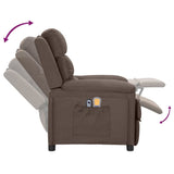 Fauteuil électrique de massage Taupe Tissu