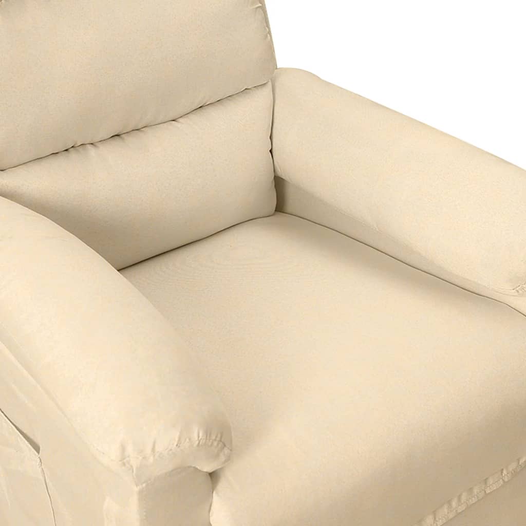 Fauteuil électrique de massage Crème Tissu