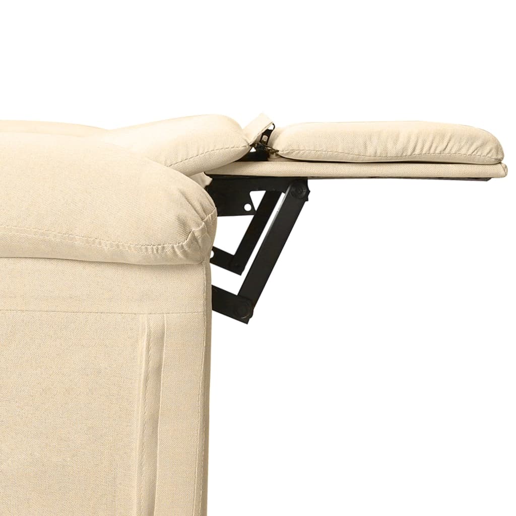 Fauteuil électrique de massage Crème Tissu