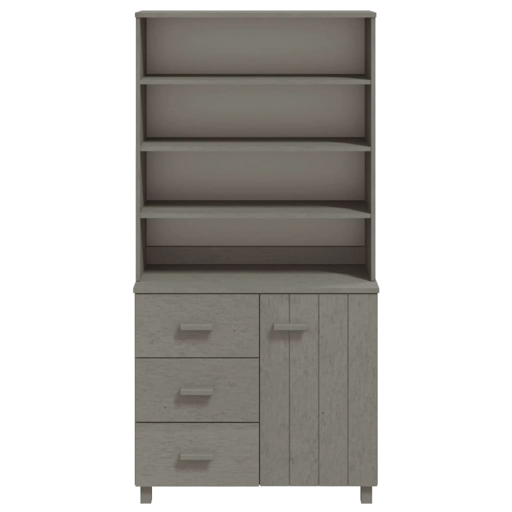 HAMAR Sideboard Solid pine wood Light grey