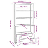 Buffet HAMAR Bois massif de pin Blanc