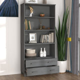 Buffet HAMAR Bois massif de pin Gris foncé