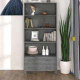 HAMAR Sideboard Solid pine wood Dark grey