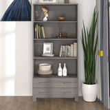 HAMAR Sideboard Solid pine wood Light grey