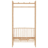 Banc de jardin avec pergola 116 cm Bambou