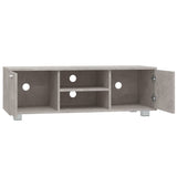 Meuble TV Gris béton 120x40,5x35 cm Bois d'ingénierie