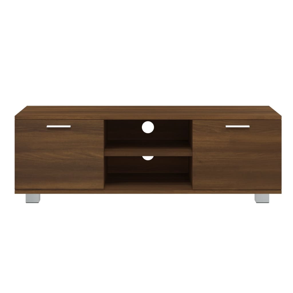 Meuble TV Chêne marron 120x40,5x35 cm Bois d'ingénierie