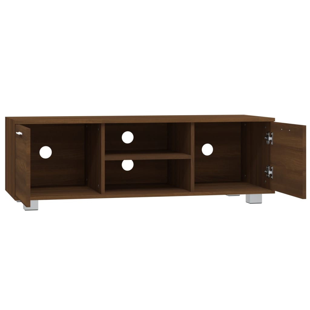 Meuble TV Chêne marron 120x40,5x35 cm Bois d'ingénierie