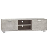 Meuble TV Gris béton 140x40,5x35 cm Bois d'ingénierie