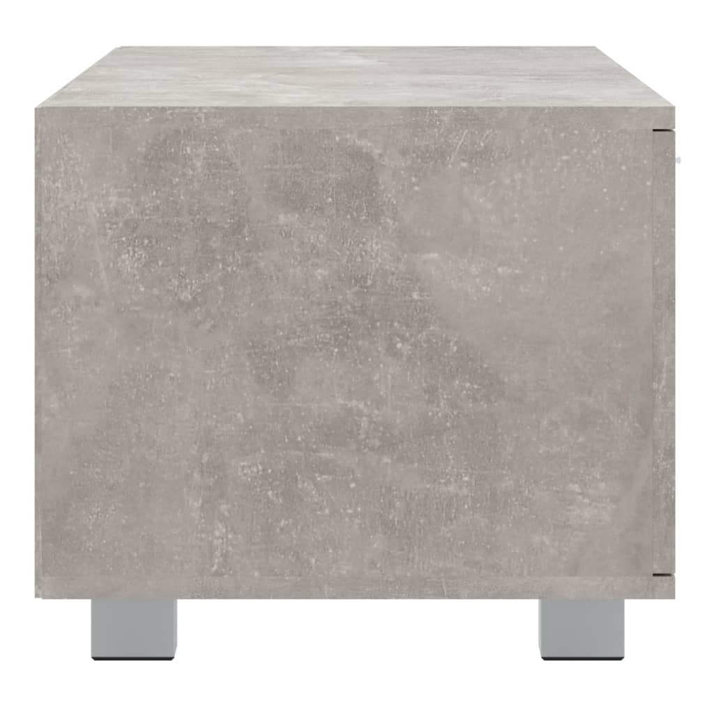 Meuble TV Gris béton 140x40,5x35 cm Bois d'ingénierie