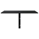 Table murale pliable Noir 100x60x56 cm Bois d'ingénierie