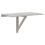 Table murale pliable Gris béton 100x60x56 cm Bois d'ingénierie