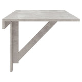 Table murale pliable Gris béton 100x60x56 cm Bois d'ingénierie