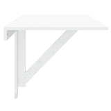 Table murale pliable Blanc brillant 100x60x56cm Bois ingénierie